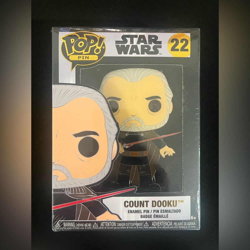 Funko POP! Pins: Star Wars Count Dooku Enamel Pin # 22